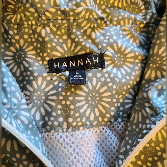 Green Patterned Zip Up Rain Jacket - Picture 3 of 4